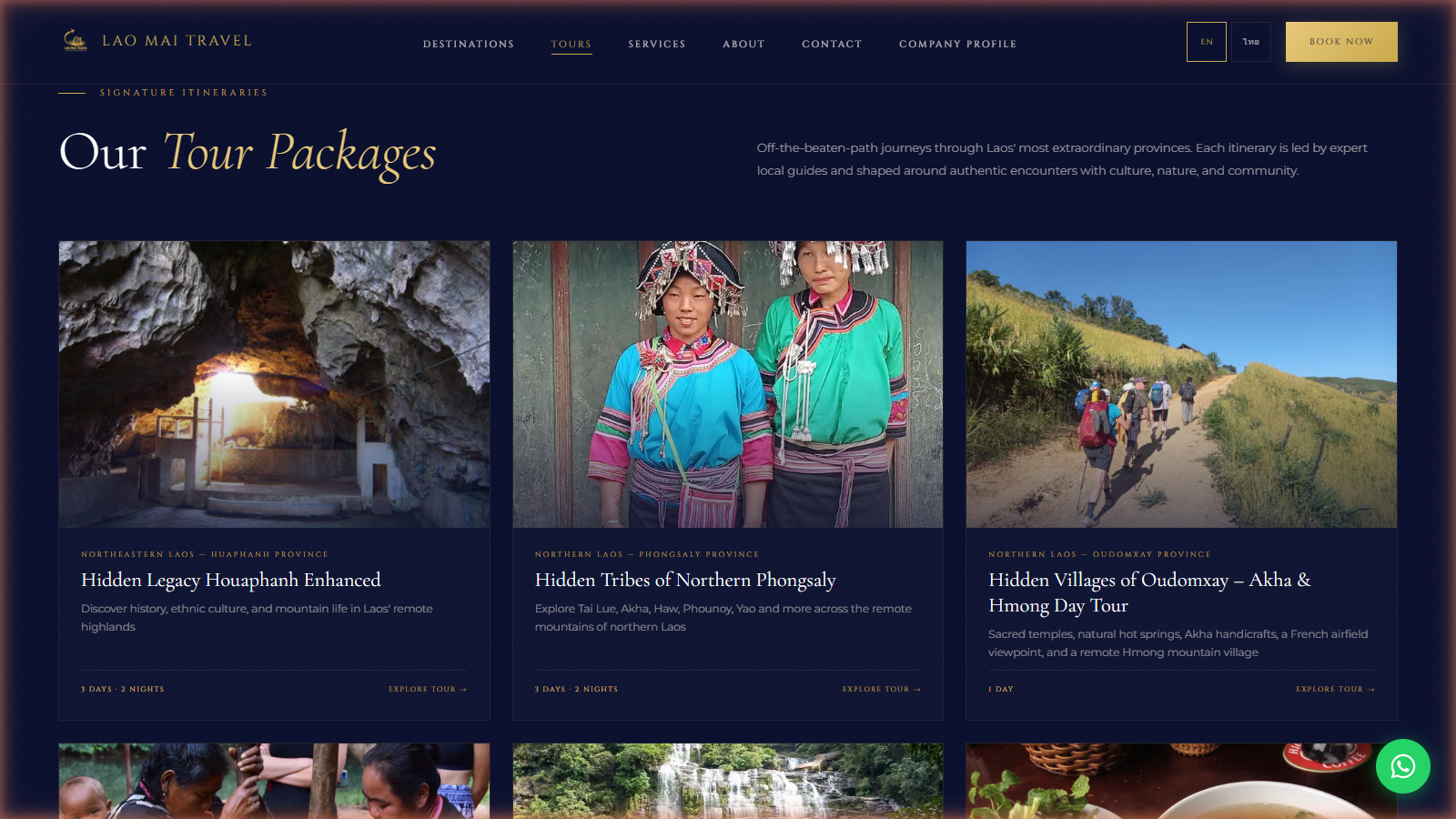 Lao Mai Travel tour packages page